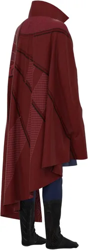 Vista 3 de Niomeso Disfraz extraño de lujo para niños, traje de capa con cuello rojo