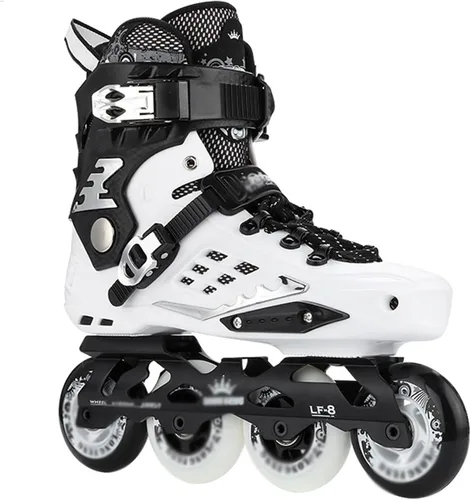 Vista 9 de Patines de ruedas – Patines profesionales en línea para hombres y mujeres, cuchillas ajustables de una sola fila, patines de fibra de carbono