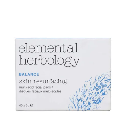 Vista 5 de Elemental Herbology Almohadillas faciales de ácido glicólico Perfect Balance, 40 almohadillas, todo tipo de piel, especialmente aquellas con piel