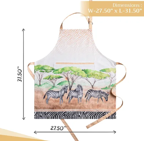 Vista 790 de Maison d' Hermine Delantales para mujer con bolsillo, 100% algodón (27.50 x 31.50 pulgadas)