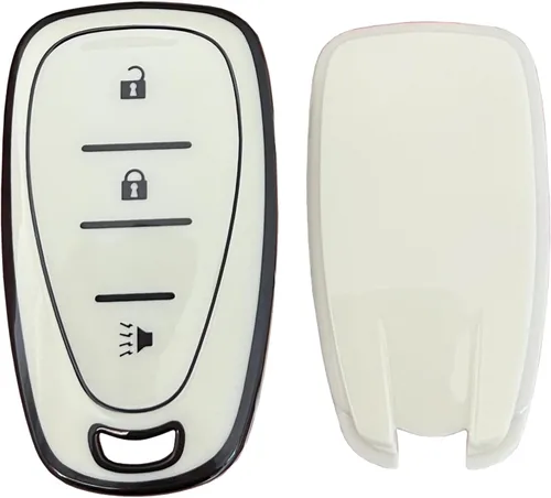 Vista 5 de para llavero de Chevy Carcasa de entrada sin llave Compatible con Chevy Spark Traverse Equinox Trailblazer Trax 3 botones Funda inteligente
