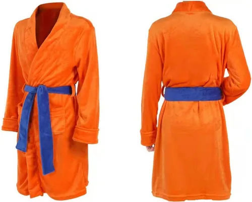 Vista 3 de Anime Dragon Robe Bathrobe Anime Pajamas Onesie for Mens One-Piece Costume Men Bath Robe Soft Long Bathrobes Cosplay