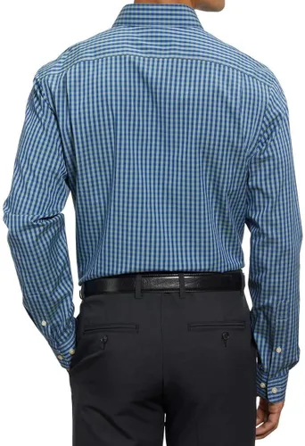 Vista 5 de Kirkland Signature - Camisa de manga larga para hombre, 100% algodón, sin hierro, cuello extendido