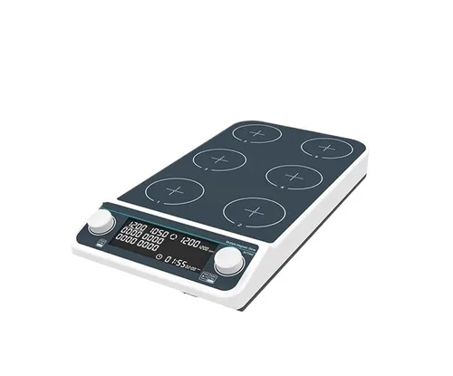 Vista 12 de Magnetic Stirrer, Multi-Station Magnetic Stirrer Digital Display Laboratory Stirrer Magnetic Mixer with Heating Four-Station Six-Position(MS-10L)