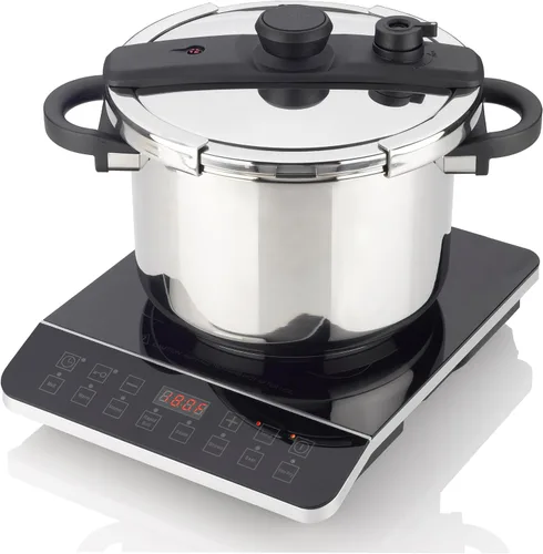 Vista 7 de Zavor Onyx - Placa de inducción, quemador eléctrico con 8 botones de inicio rápido, quemadores de bajo consumo para cocinar hasta un 50% más rápido