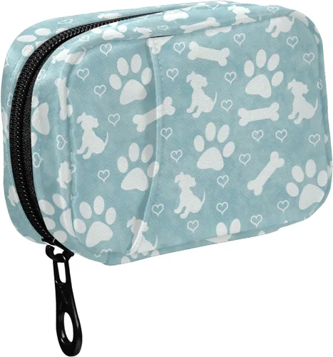 Vista 25 de Fustylead Groovy - Organizador de píldoras de flores, estilo bohemio, retro, 2 veces al día, con cremallera, dispensadores semanales portátiles