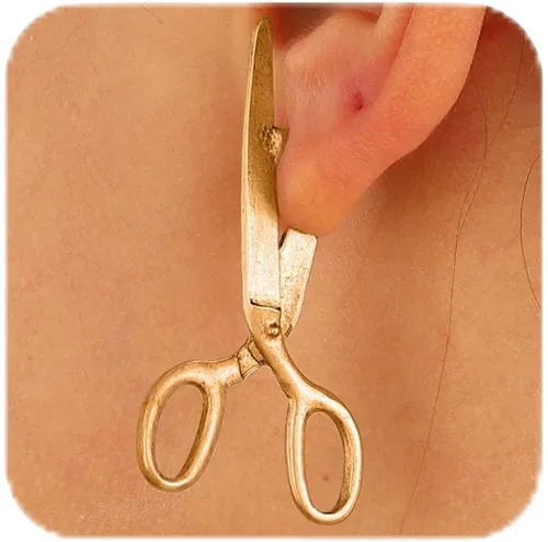Vista 13 de Pendientes de espada gótica, estilo punk, aretes de daga de cristal con diamantes de imitación, joyería gótica de Halloween, joyería caprichosa A1