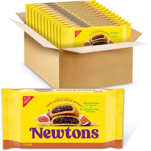 Vista 24 de Newtons Galletas masticables sin grasa, suaves y de fruta, sabor higo (barras de higo), 12 paquetes de 10 onzas
