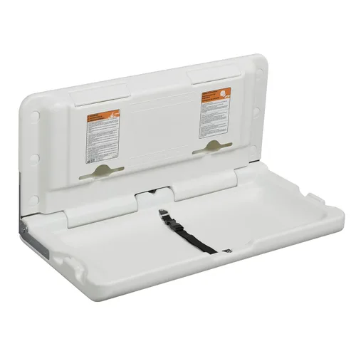 Vista 13 de ECR4Kids Cambiador de bebé horizontal montado en la pared, gris moteado Azul/Gris Moteado