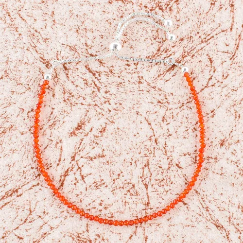 Vista 3 de Pulsera bolo de cuentas micro de piedras preciosas multicolor