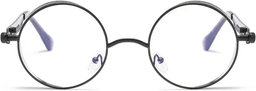Vista 48 de Dollger Gafas de sol vintage Steampunk Retro Metal Round Circle Frame