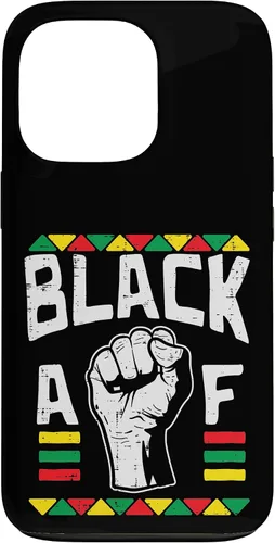 Vista 10 de Black AF Fist Dashiki Kente Pride BLM African American Gift Case for iPhone 17