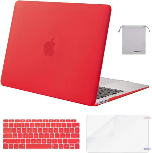 Vista 12 de MOSISO - Funda rígida y de plástico compatible con MacBook Air de 13 pulgadas versión 2022, 2021-2018, A2337 M1 A2179 A1932; con cubierta
