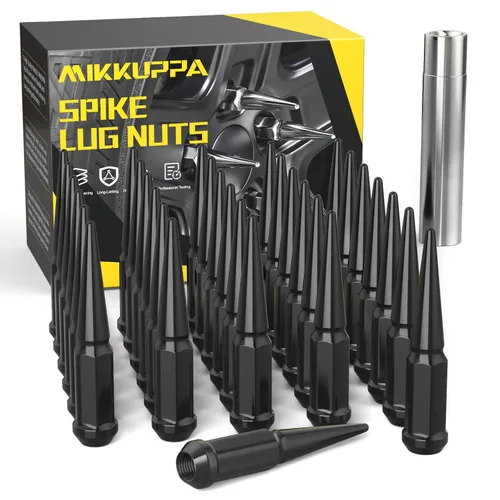 Vista 21 de MIKKUPPA Tuercas de llanta con pinchos M14x1.5, repuesto para Chevy Silverado GMC 2500 Cromo