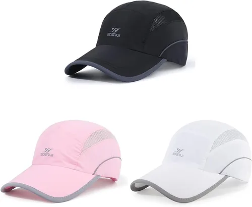 Vista 48 de Gorra deportiva de malla ligera de secado rápido para hombres y mujeres
