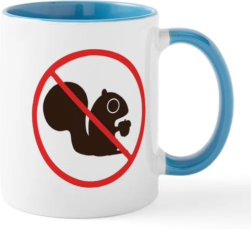 Vista 39 de CafePress Taza navideña de ardilla de 11 oz (11.0 fl oz) taza de café de cerámica