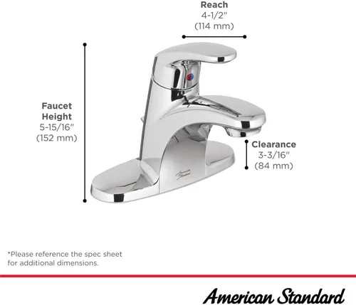Vista 6 de American Standard Colony Pro 7075000.002 - Grifo para lavabo de baño