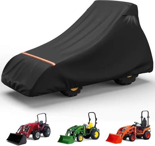 Vista 9 de AKEfit Cubierta de Tractor, Cubiertas de Tractor Impermeables de Servicio Pesado, 420D Oxford Impermeable, A Prueba de Polvo, Protección UV Cubierta