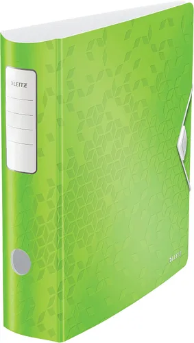 Vista 11 de LEITZ 11060036 – Archivo de palanca Polyfoam 180º Curvo con Cierre de Goma Active Wow DIN A4 2.953 in Azul Metálico