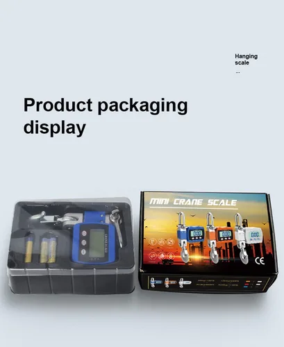 Vista 5 de Báscula digital de grúa de 1100 libras, báscula de peso para colgar, industrial, resistente, con sensor preciso digital, profesional para granja