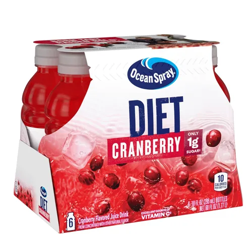 Vista 9 de Ocean Spray Juice Drink - Botella de 10 onzas, Diet Cranberry, 60 onzas líquidas, (paquete de 6)