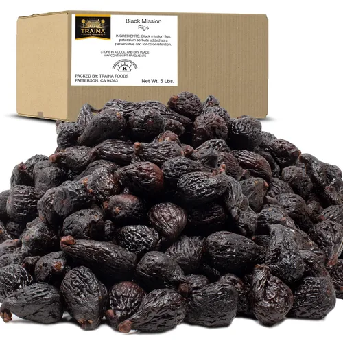 Vista 8 de Traina Home Grown CA - Fruta seca entera de higos negros secos (2 libras/32 onzas) Healthy Snack – Premium Ingredient – California Grown – No