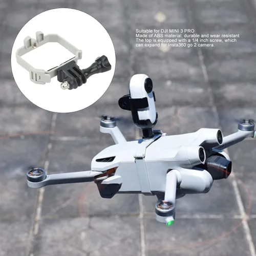 Vista 3 de Soporte para cámara de dron, soporte de extensión ligero de 1.27 oz ABS para fotografía aérea, vlogging y cine