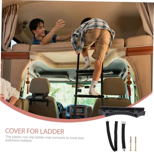 Vista 9 de DOITOOL Almohadilla estabilizadora de escalera para techo de escalera Protector de accesorios Cubierta antideslizante Negro