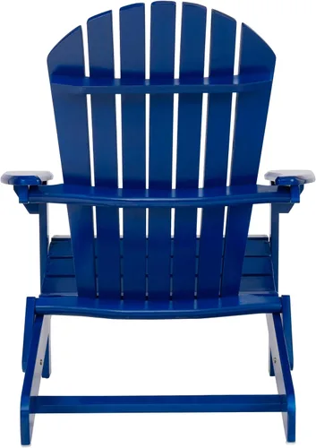 Vista 7 de Christopher Knight Home Hanlee Silla Adirondack plegable para exteriores, madera de acacia, azul marino