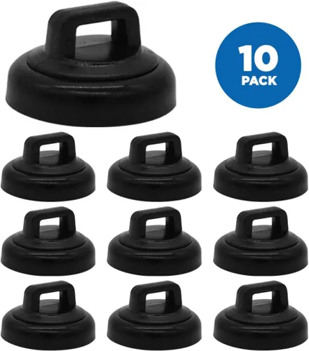 Vista 2 de Mag Daddy Soporte magnético para bridas de cables, tamaño pequeño (paquete de 10, negro)