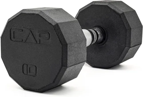 Vista 49 de CAP Barbell Peso de la mancuerna hexagonal recubierta, individual, 10-120 libras, múltiples opciones