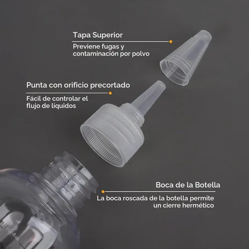 Vista 3 de Segbeauty Botellas de tinte para el cabello de 16.9 onzas, 2 botellas aplicadoras de color de cabello medidas recargables de 16.9 fl oz, botella