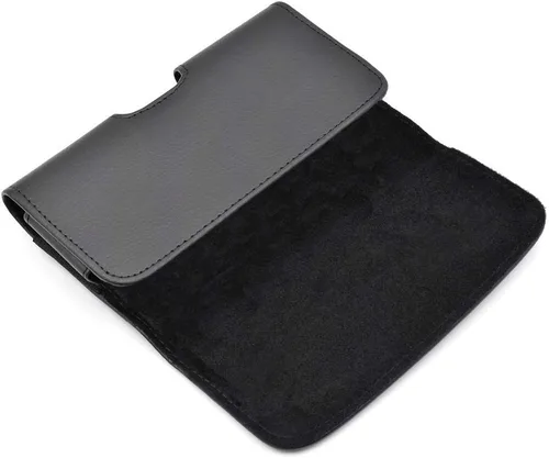 Vista 3 de Funda horizontal compatible con Samsung Galaxy Note8, Note9, Note10+ o Note10 Pro, una funda de transporte de cuero con trabillas para cinturón