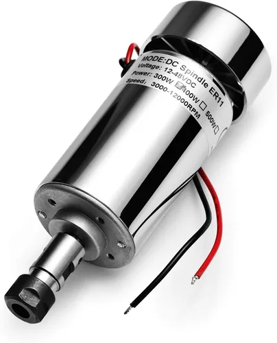 Vista 3 de Genmitsu Motor de husillo CC con cepillo de 300 W refrigerado por aire con fuente de alimentación de conmutación ajustable de salida de 0-48 V