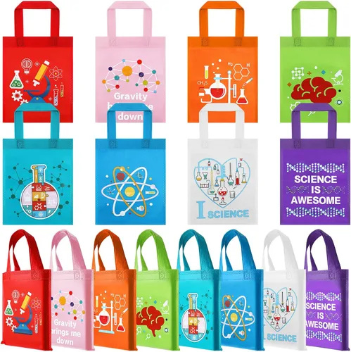 Vista 7 de Ferraycle 24 bolsas de recuerdos de fiesta de ciencia, decoraciones de fiesta para el último día de grado, libros, artículos de papelería, bolsa