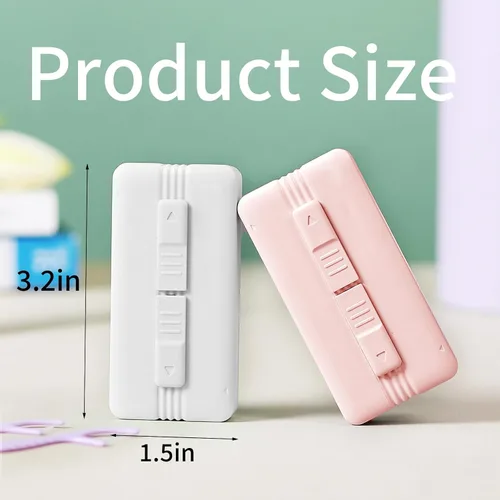 Vista 6 de Palillos de hilo dental Doble acción menta doble línea hilo dental con dispensador – Recarga en bolsa, fácil de transportar para adultos, paquete