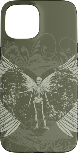 Vista 6 de Y2K Grunge Aesthetic Alt Goth Fairy Skeleton Wings Case for iPhone 17