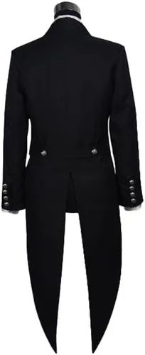Vista 5 de Anime Cosplay Anime japonés Kuroshitsuji Sebastian Michaelis Disfraz Uniformes Trajes de Halloween