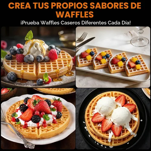 Vista 5 de Baker's Friend 7-Inch Classic Waffle Maker, Ceramic, Browning Control, 900W