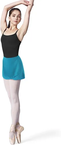 Vista 10 de Bloch Falda de ballet Vera Georgette para mujer, falda cruzada de ballet Vera Georgette Berenjena
