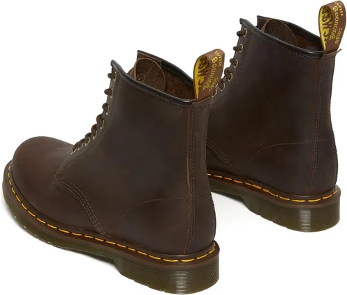 Vista 5 de Dr. Martens, Botas industriales ligeras para mujer Maple Zip con puntera de acero Marrón oscuro