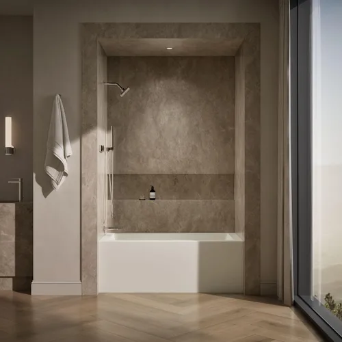 Vista 4 de Kohler 1956-LA-96 Underscore® 60" x 30" baño de alcoba, drenaje izquierdo, galleta