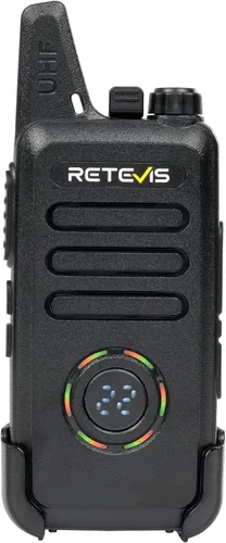 Vista 10 de Retevis RT22S Walkie Talkies recargables, pequeños walkie talkies para adultos, pantalla de señal de canal de alarma VOX, radios bidireccionales