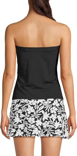Vista 2 de Lands' End Traje de baño sin tirantes para mujer con tirantes extraíbles y ajustables