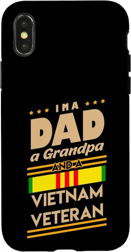 Vista 5 de Funda de regalo para iPhone 13 Pro Max I'm a Dad Grandpa And Vietnam Veteran Cool Soldier