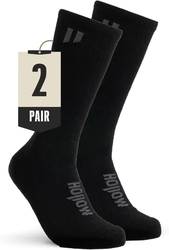 Vista 9 de HOLLOW Calcetines de alpaca para hombres y mujeres, absorben la humedad negro (1 unidad)