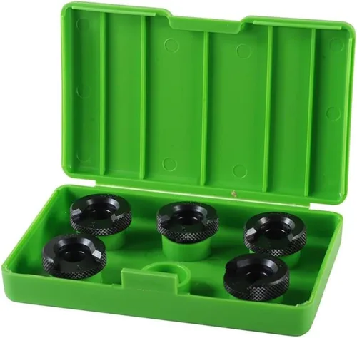 Vista 2 de Redding Competition - Juego de 5 conchas con acabado de óxido negro claramente marcados en incrementos de 0.002 pulgadas