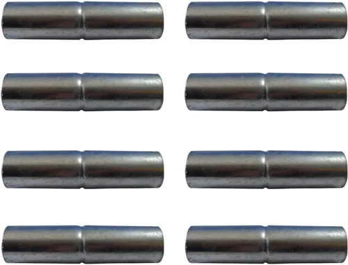Vista 9 de Valla de enlace de cadena Top Rail Manguito: 1-3/8" X 6" ~ Tubo de hardware de valla de enlace de cadena. Paquete de 2 Galvanizado