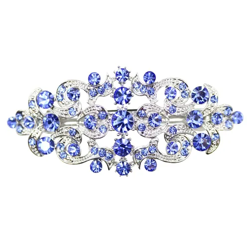 Vista 27 de Faship Precioso pasador floral de cristal AB Rhinestone