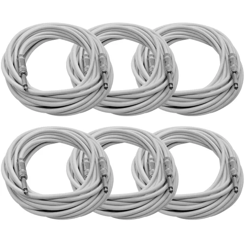 Vista 40 de Seismic Audio Cables de guitarra para altavoces, cables de guitarra TS de ¼ pulgadas, 3 pies, multicolor, paquete de 6 Color múltiple